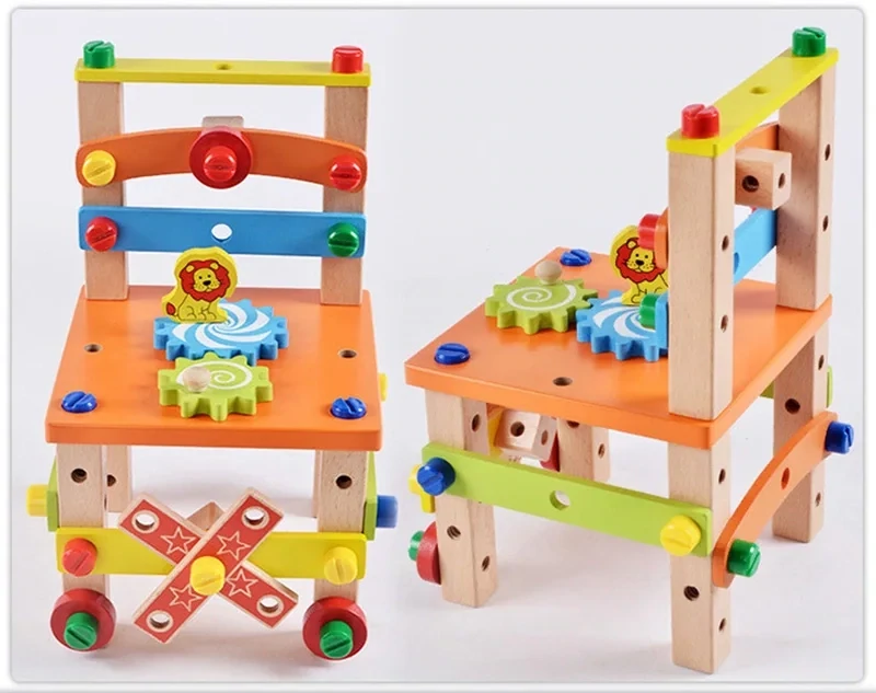 Wooden Construction Kits for Kids - Wooden Toys for 4 years old