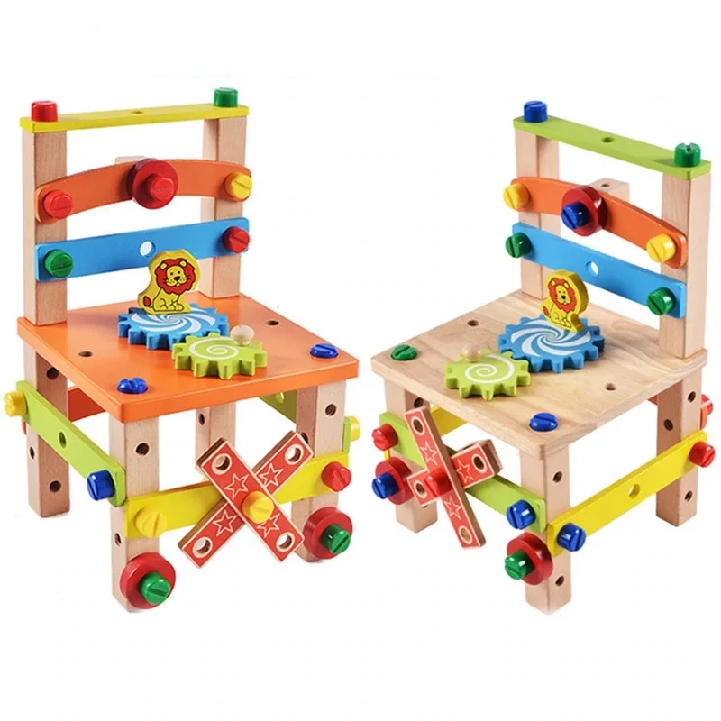 Wooden Construction Kits for Kids - Wooden Toys for 4 years old