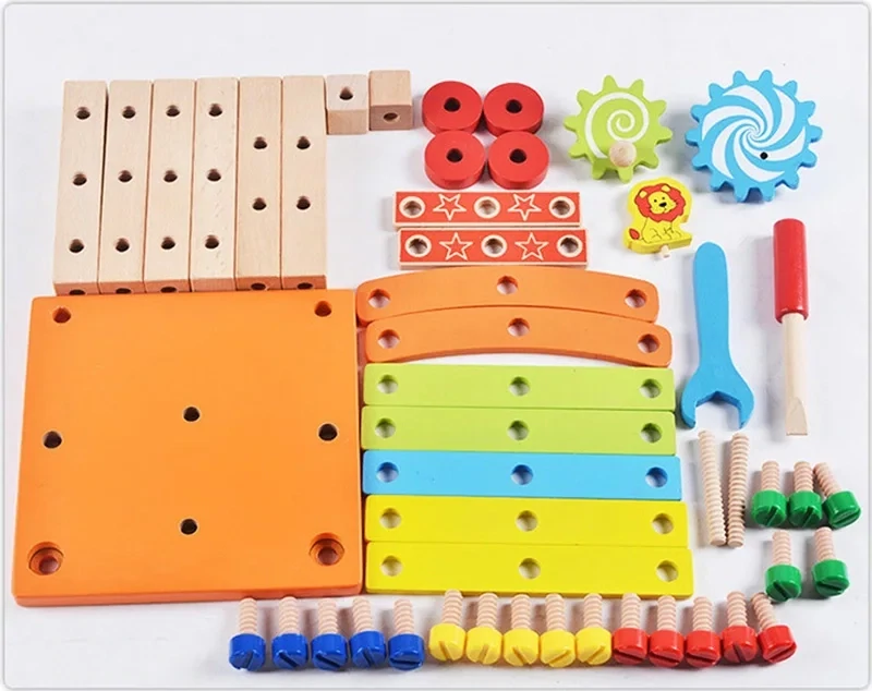 Wooden Construction Kits for Kids - Wooden Toys for 4 years old