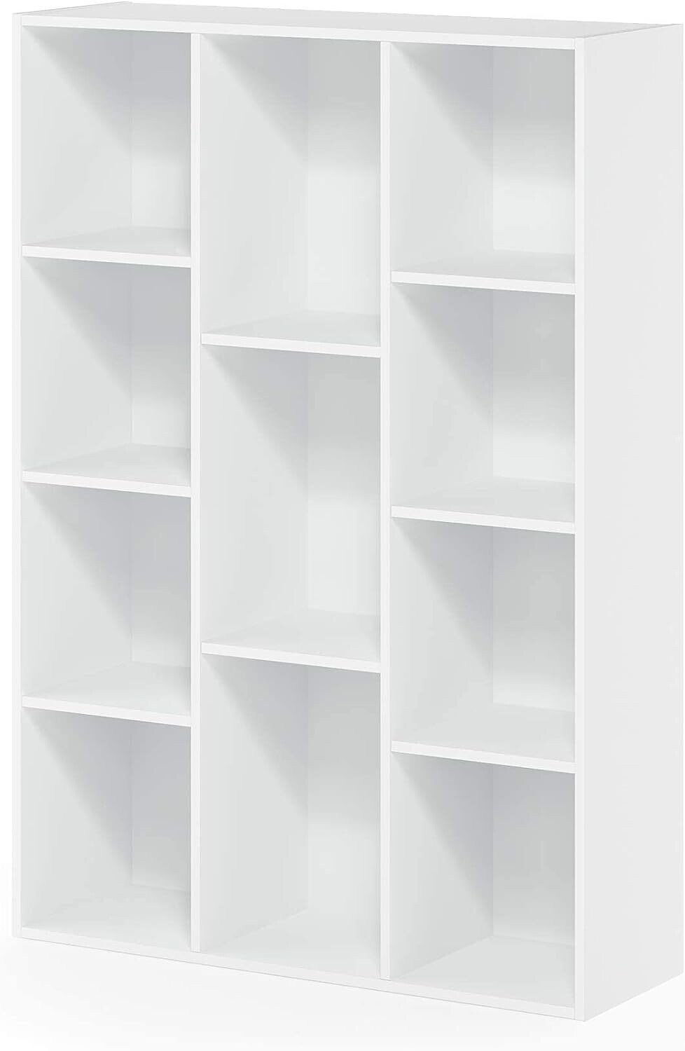 Open Bookcase with 11 Compartments, 9.4" x 29.1" x 41.7"