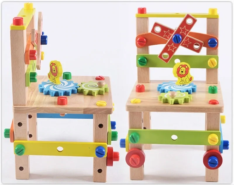 Wooden Construction Kits for Kids - Wooden Toys for 4 years old