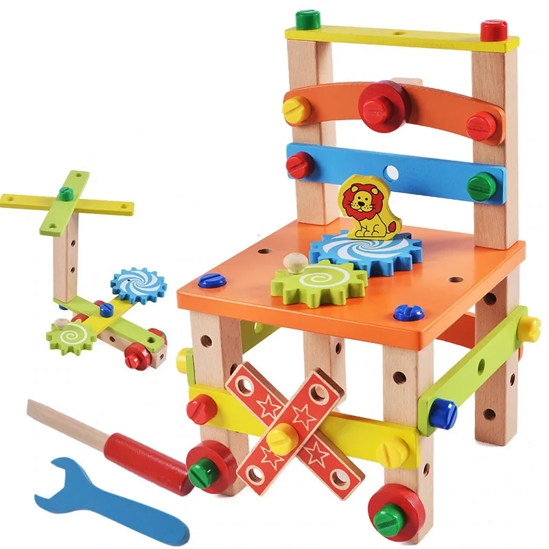 Wooden Construction Kits for Kids - Wooden Toys for 4 years old