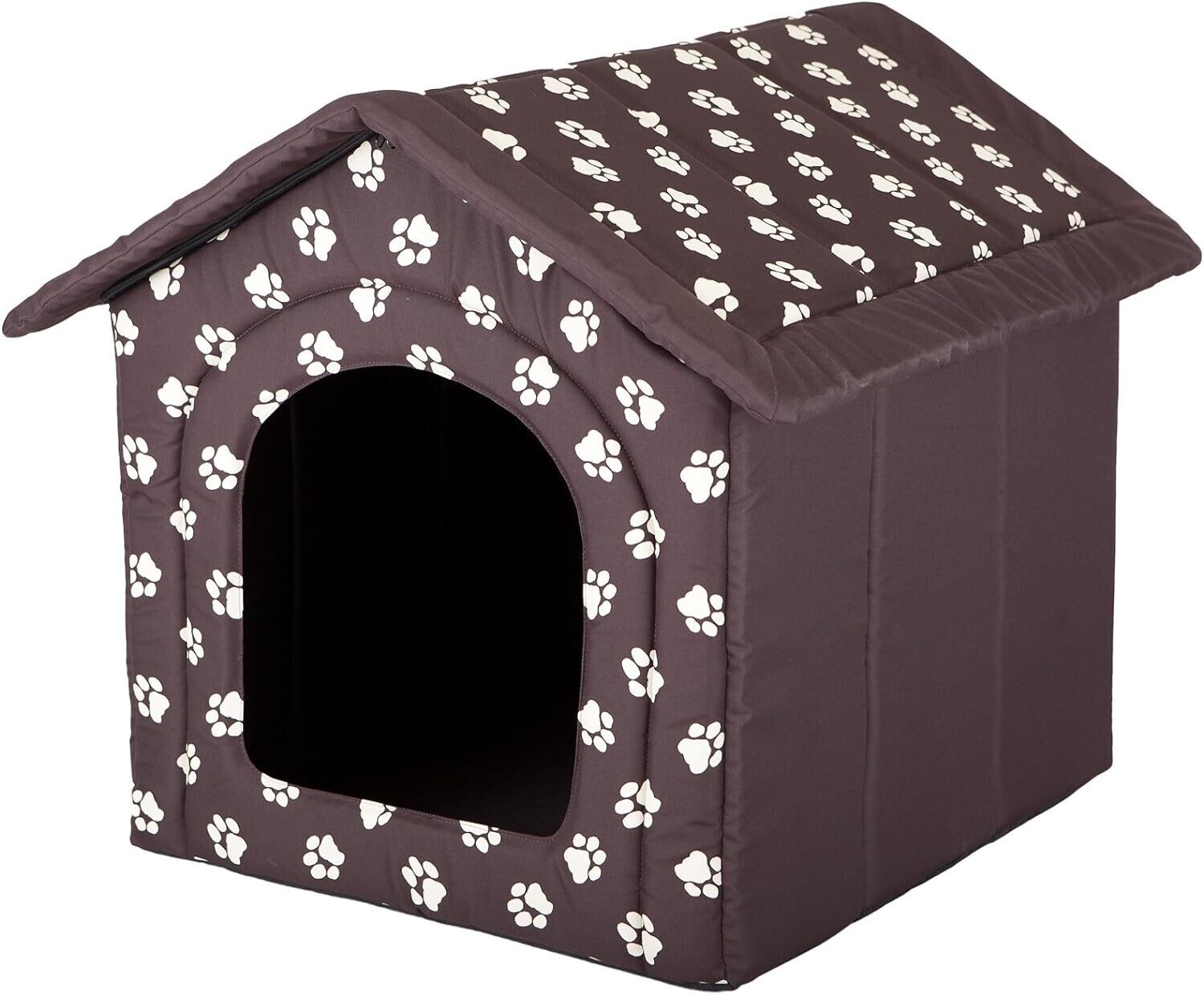Waterproof Dog House Hut with Paws Removable Roof Size of Dog Kennel: 4 Strong Cordura Fabric, 60x55 cm, EU Product; Machine Washable 30°C; Scratch-Resistant