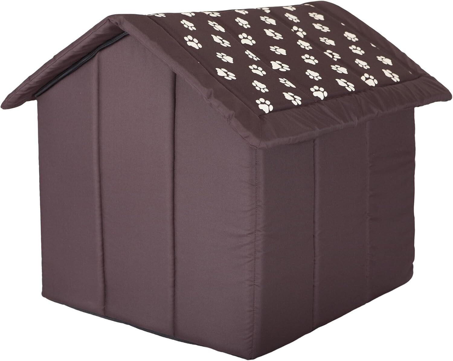 Waterproof Dog House Hut with Paws Removable Roof Size of Dog Kennel: 4 Strong Cordura Fabric, 60x55 cm, EU Product; Machine Washable 30°C; Scratch-Resistant