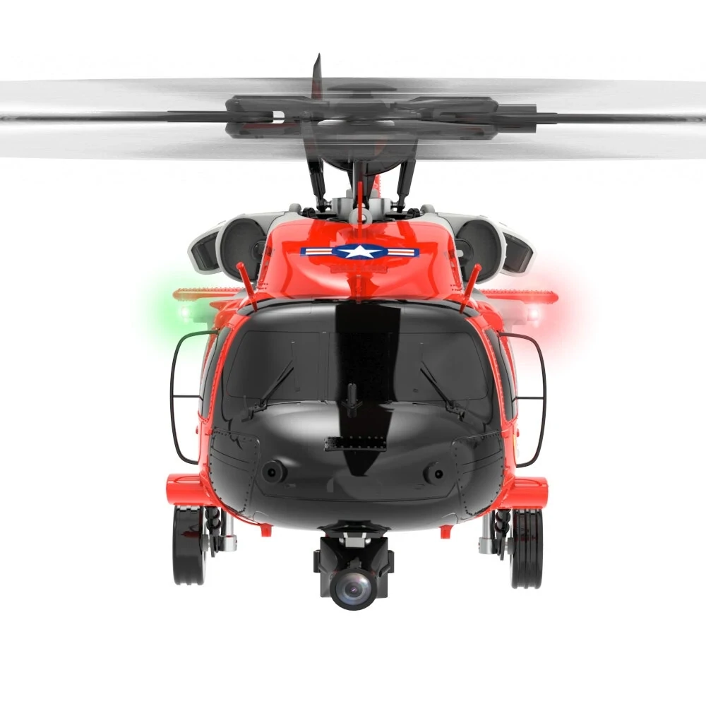 6-Axis Gyro GPS Optical Flow Positioning 5.8G Dual Brushless Motor Flybarless RC Helicopter 1:47 Scale RTF, Equipped with 1 Battery and Camera