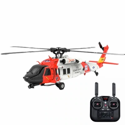6-Axis Gyro GPS Optical Flow Positioning 5.8G Dual Brushless Motor Flybarless RC Helicopter 1:47 Scale RTF, Equipped with 1 Battery and Camera