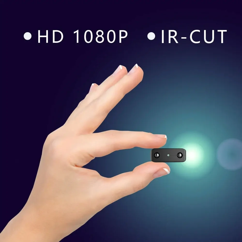 HD 1080p Lightweight Wifi Mini Camera Night Vision Video &amp; Audio Recorder Motion Detection Micro Camcorder App Remote Monitoring