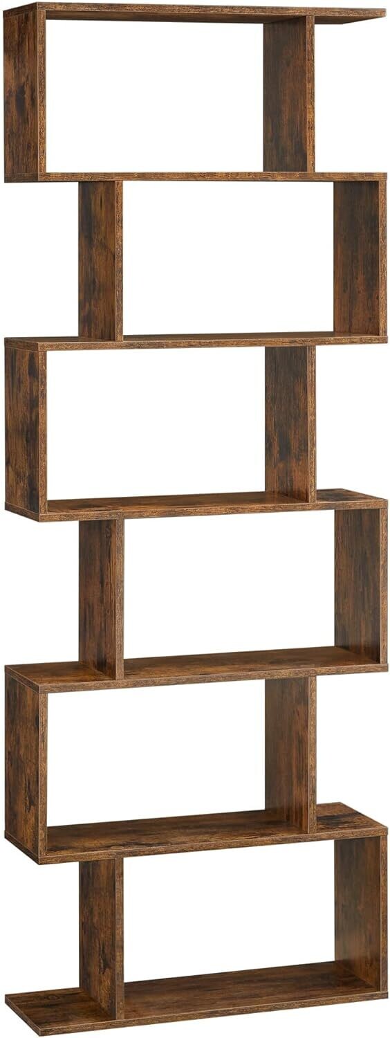 6 Tier Shelf, Storage Unit, Partition Wall, for Living Room, Bedroom, Office, Modern Style For Shelving unit, Storage unit, etc