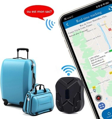 GPS Tracker Mini for Vehicle, Motorbike, Bike, Scooter, and Child with Vibrating Motor, App Notification, SOS SMS, and No Distance Limit GSM Tracker App