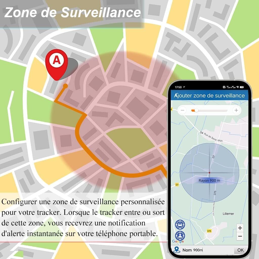 GPS Tracker Mini for Vehicle, Motorbike, Bike, Scooter, and Child with Vibrating Motor, App Notification, SOS SMS, and No Distance Limit GSM Tracker App