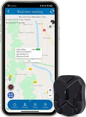 GPS Tracker Mini for Vehicle, Motorbike, Bike, Scooter, and Child with Vibrating Motor, App Notification, SOS SMS, and No Distance Limit GSM Tracker App