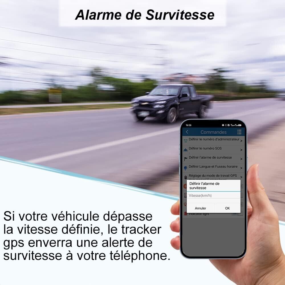GPS Tracker Mini for Vehicle, Motorbike, Bike, Scooter, and Child with Vibrating Motor, App Notification, SOS SMS, and No Distance Limit GSM Tracker App