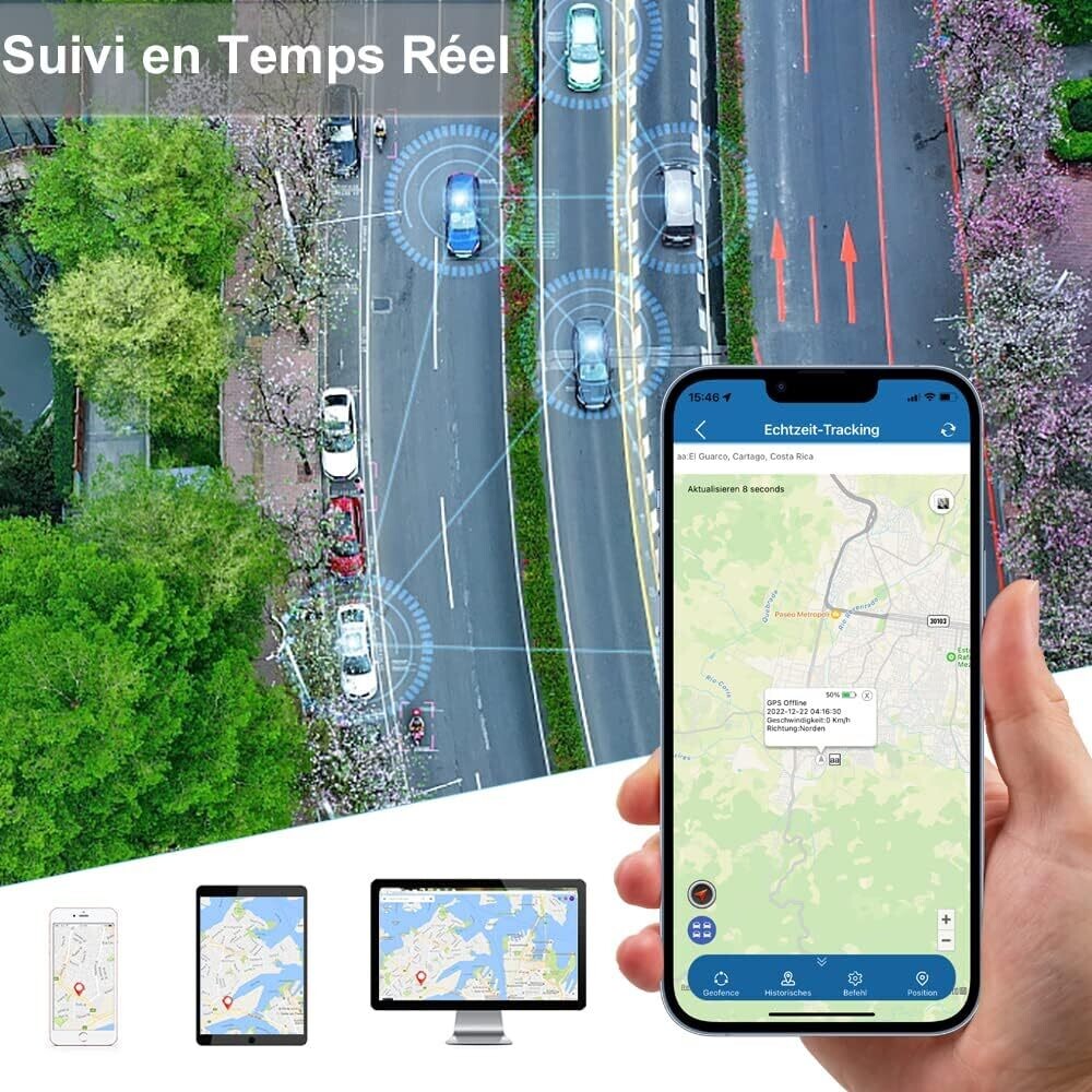 GPS Tracker Mini for Vehicle, Motorbike, Bike, Scooter, and Child with Vibrating Motor, App Notification, SOS SMS, and No Distance Limit GSM Tracker App