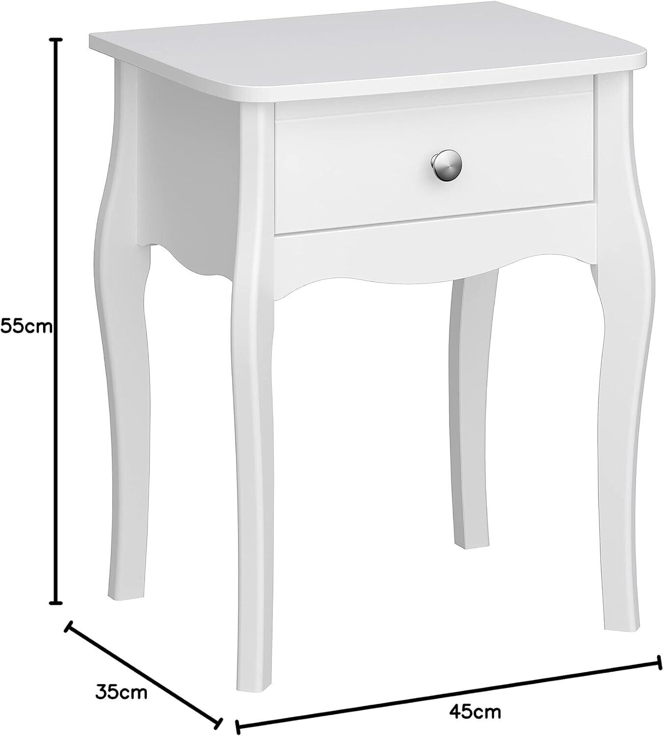 Bedside Table Bedroom Storage Nightstand With Drawer