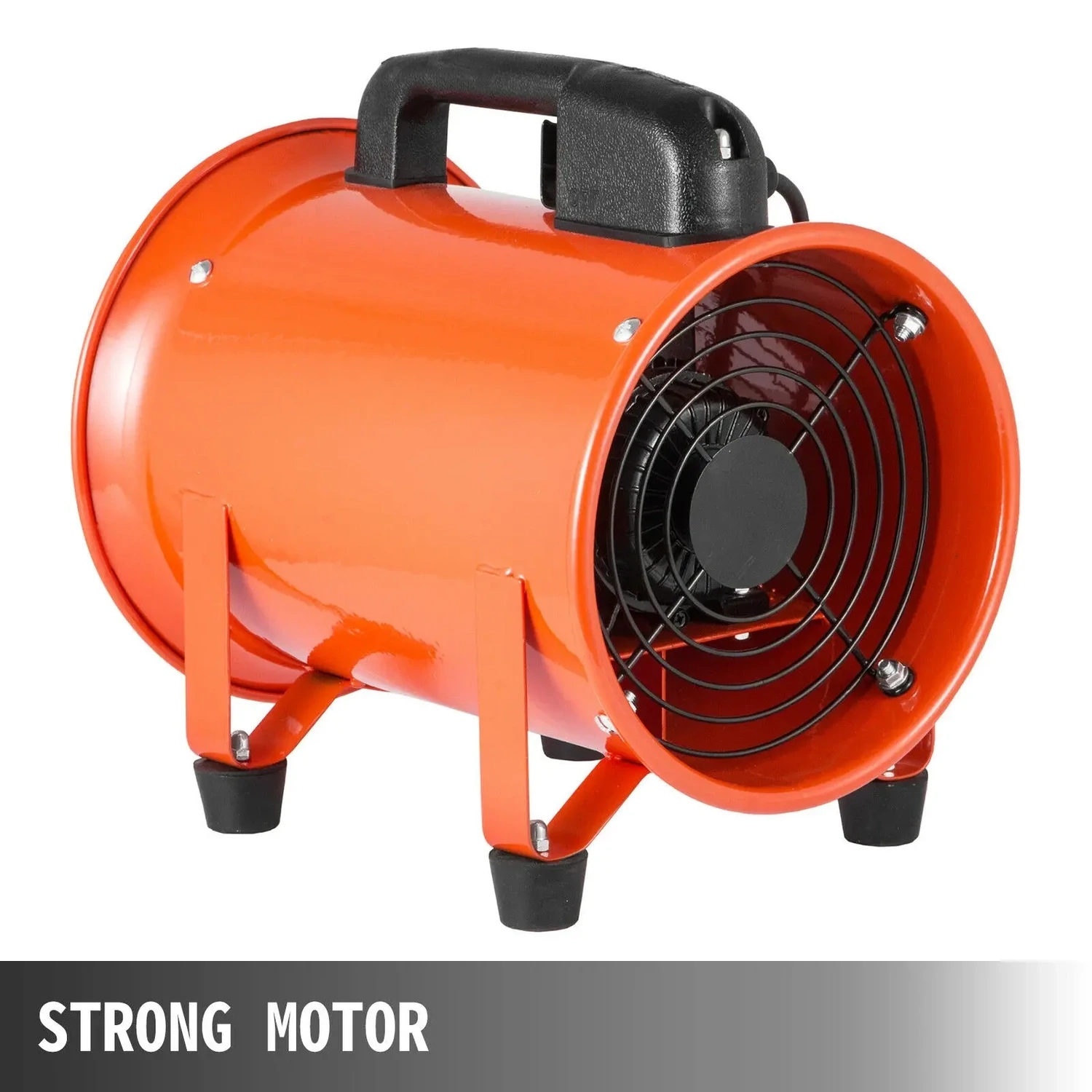 Portable Industrial Extractor Fan, Axial Blower, Porcelain Dust Extractor Fan, Ventilation Workshop, 8 Inch, 230W