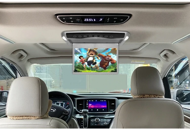 10.1 inch Flip Screen Car Roof Monitor MP5 Limitation Player Ultra-thin Ceiling Mount