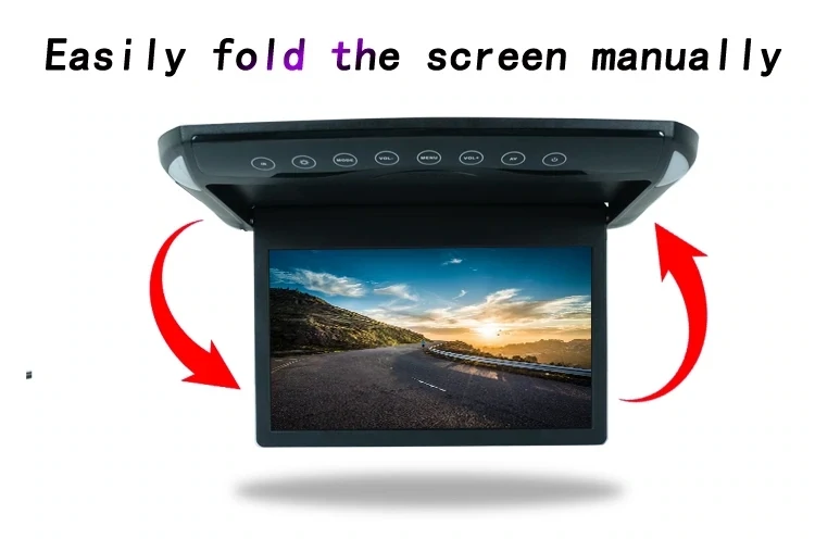 10.1 inch Flip Screen Car Roof Monitor MP5 Limitation Player Ultra-thin Ceiling Mount