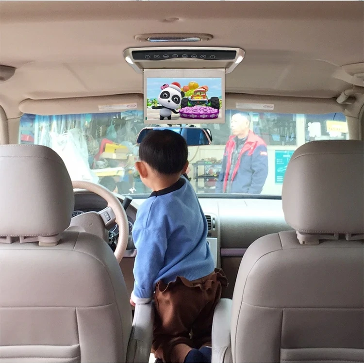 10.1 inch Flip Screen Car Roof Monitor MP5 Limitation Player Ultra-thin Ceiling Mount