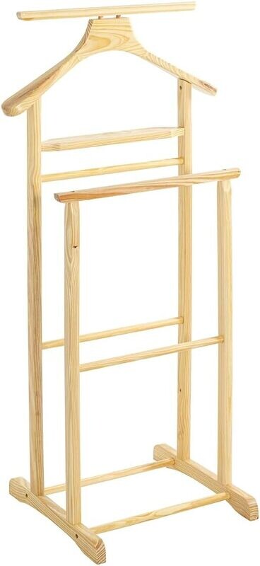 Multifunctional Valet stand with 2 Hangers or Hangers for Men&#39;s or Women&#39;s Clothes. Ideal for bedroom and dressing room