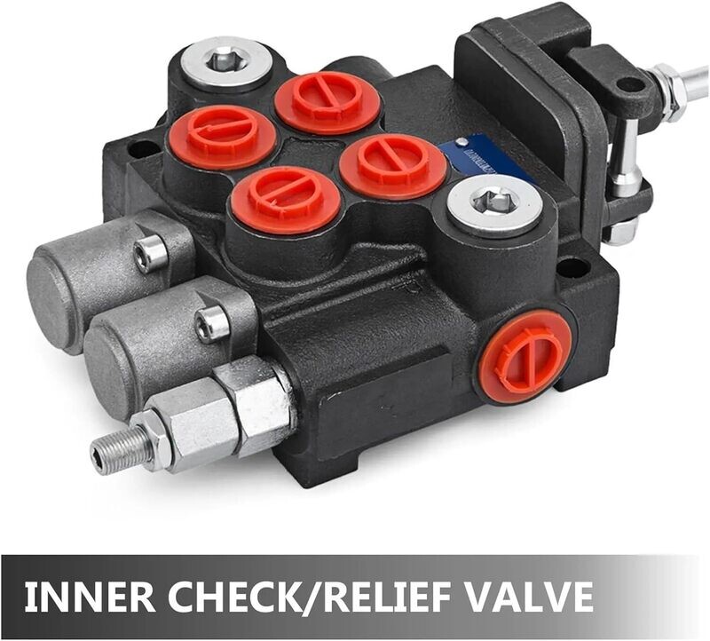 2-3 Spool Hydraulic Directional Control Valve Single Body with Spring Return Compact Design Control Valve