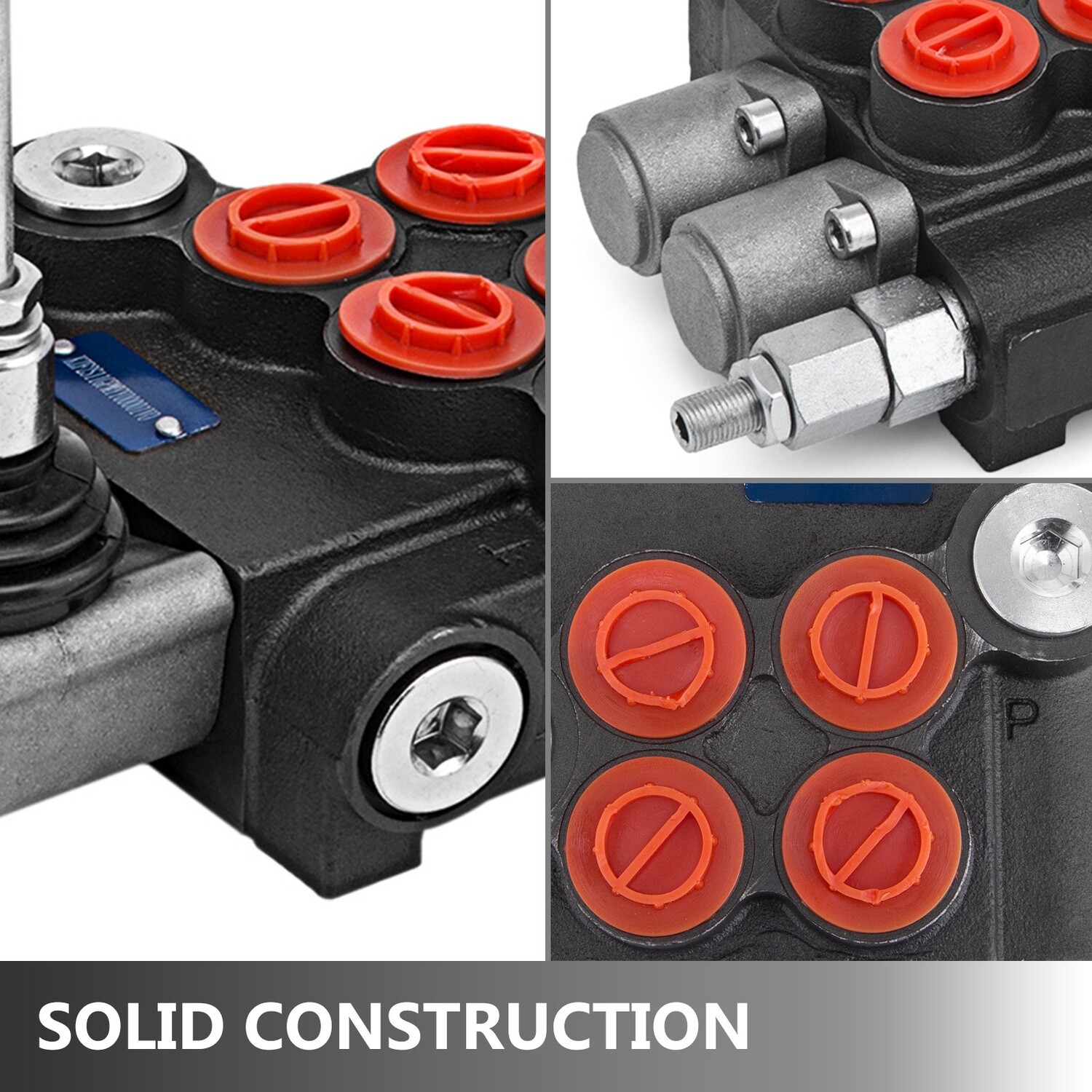 2-3 Spool Hydraulic Directional Control Valve Single Body with Spring Return Compact Design Control Valve