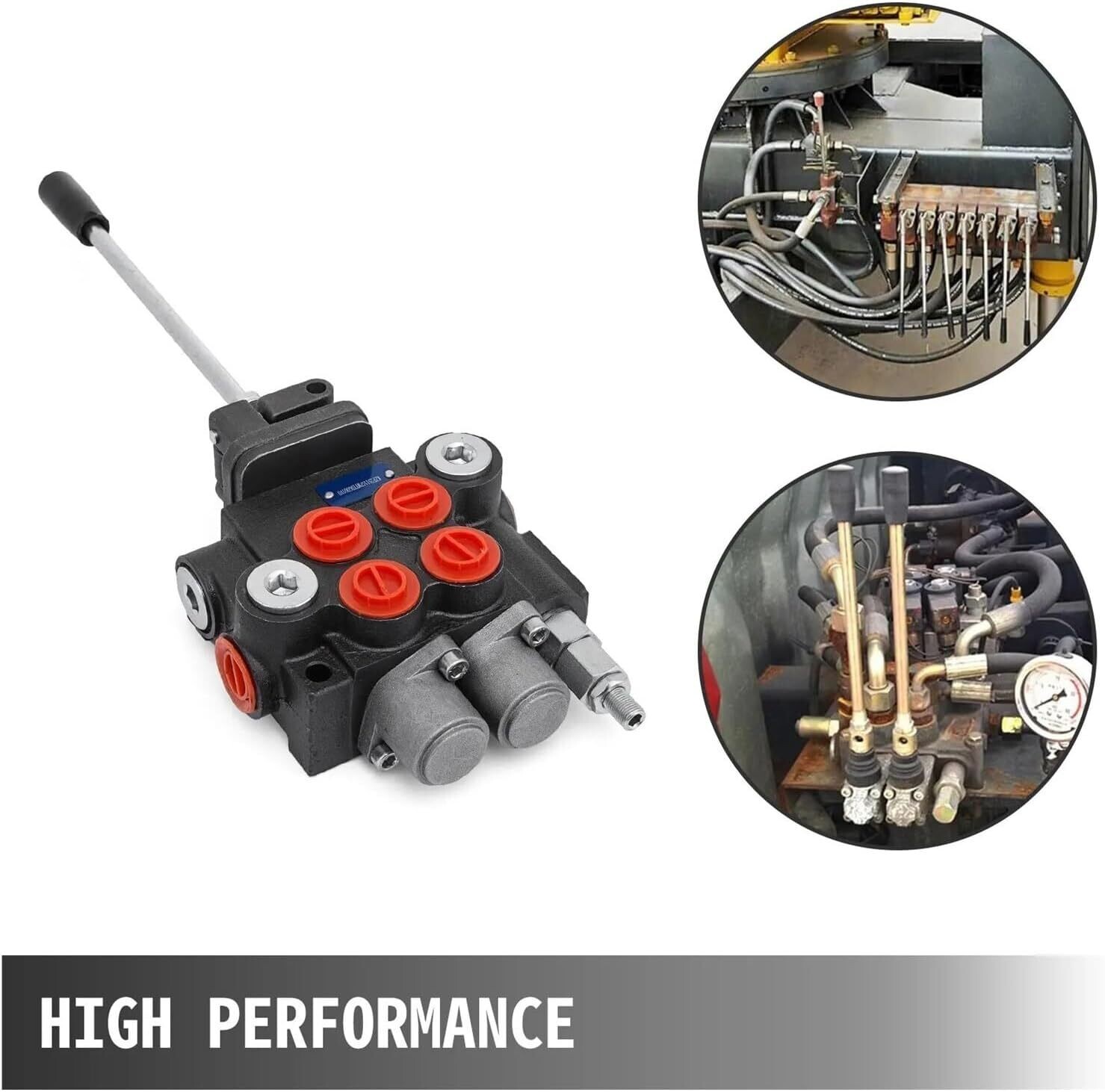2-3 Spool Hydraulic Directional Control Valve Single Body with Spring Return Compact Design Control Valve