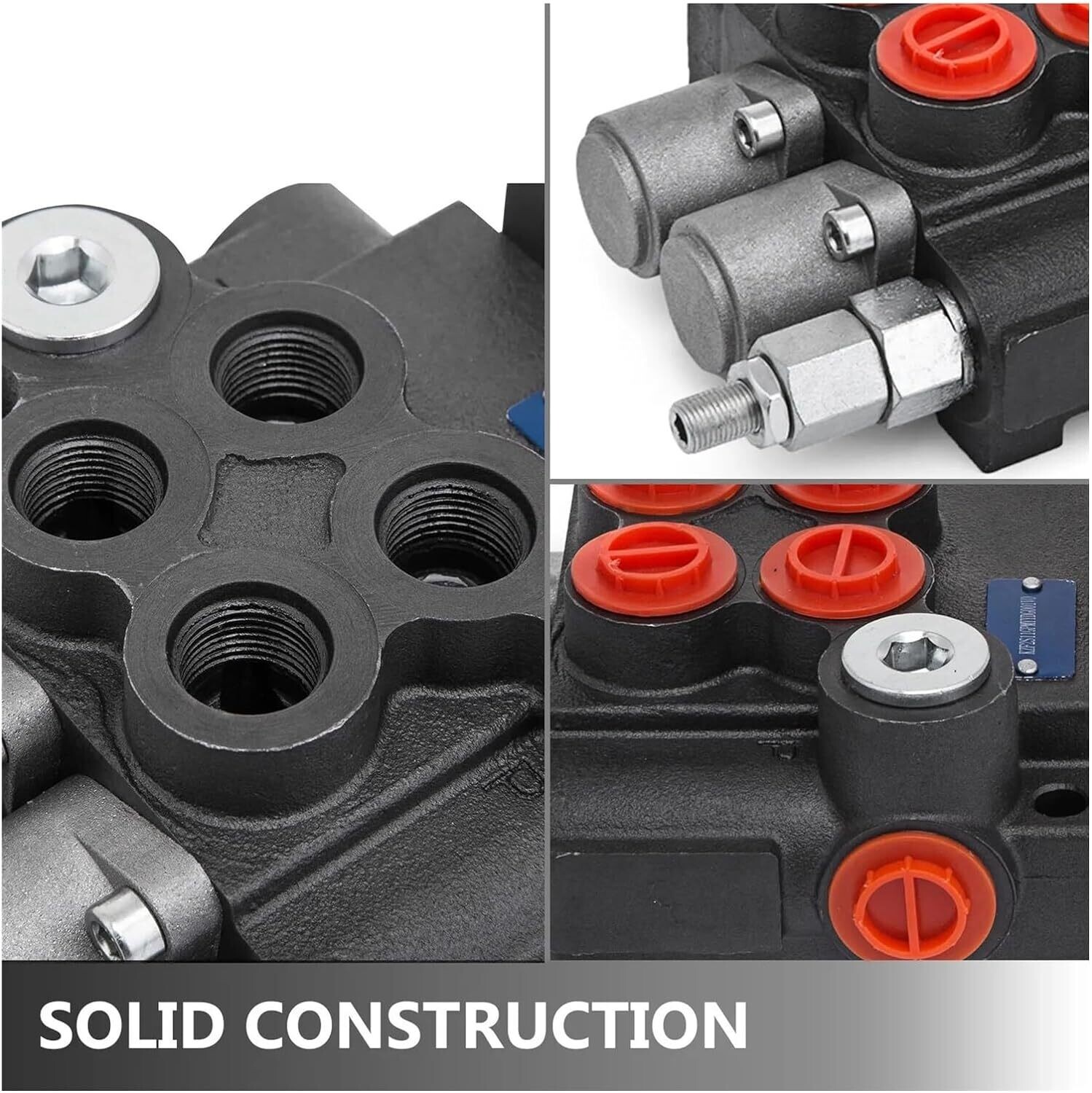 2-3 Spool Hydraulic Directional Control Valve Single Body with Spring Return Compact Design Control Valve