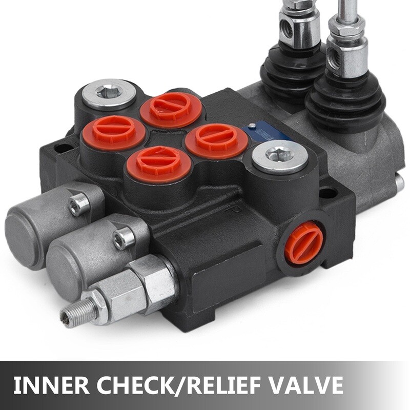 2-3 Spool Hydraulic Directional Control Valve Single Body with Spring Return Compact Design Control Valve