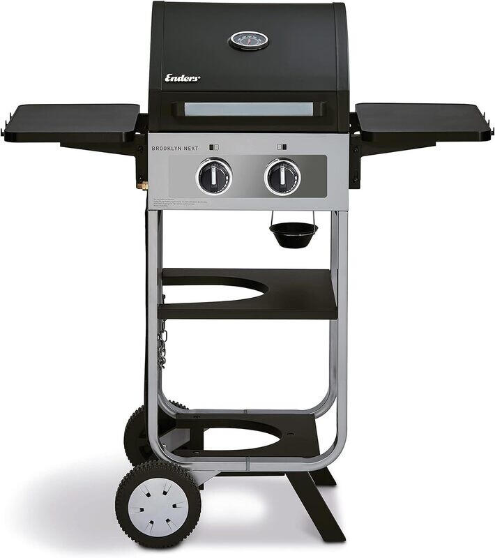Gas Barbecue, 2-Burner Two Parts Stainless Steel Cooking Grate For Even Heat Distribution &amp; Easy Cleaning