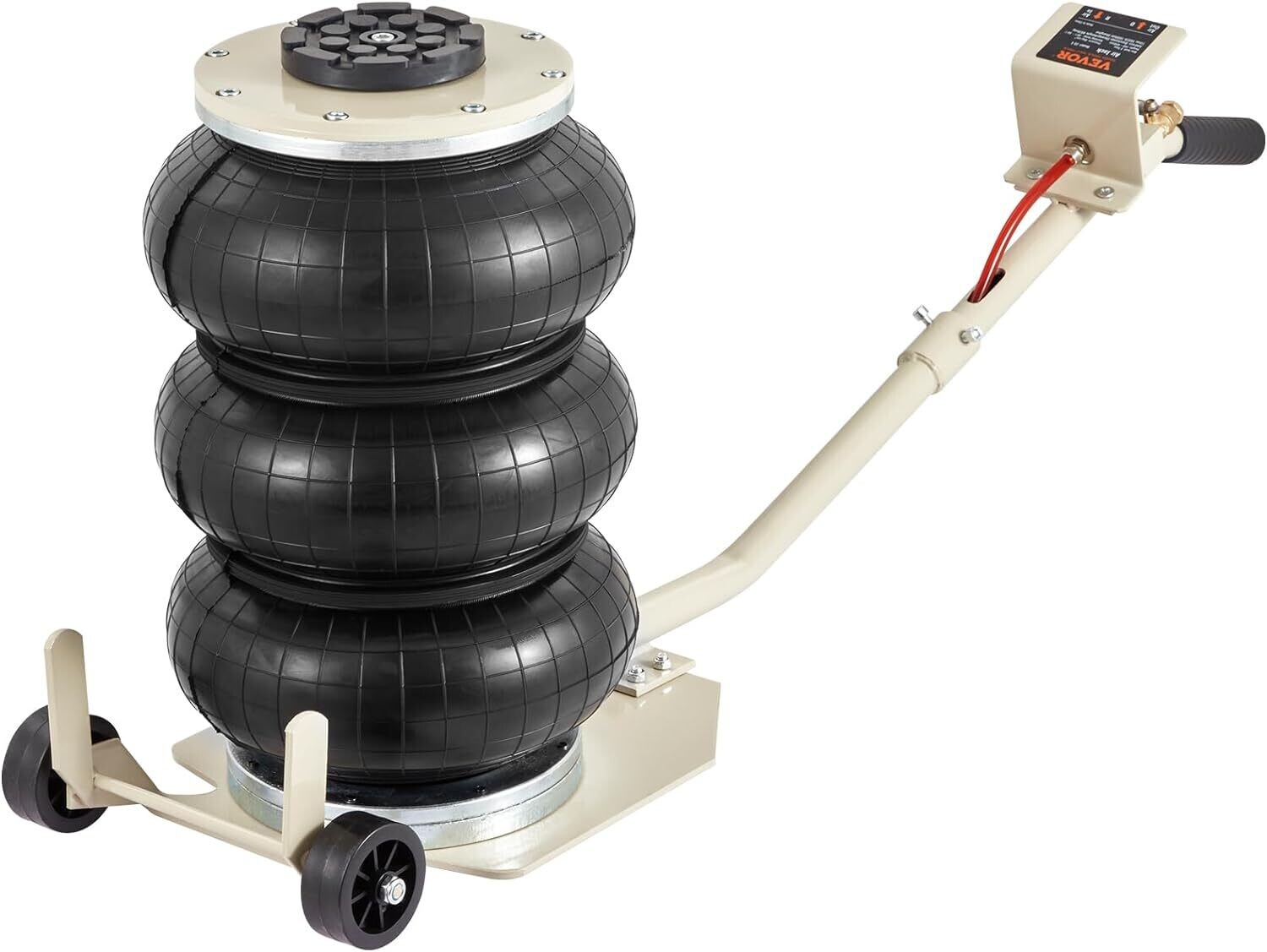 3-5 Tons Inflatable Pneumatic Jack Lifting Height 140-400mm Triple Bag Jack for Lifting Car Lifting Jack