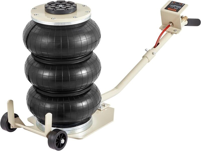 3-5 Tons Inflatable Pneumatic Jack Lifting Height 140-400mm Triple Bag Jack for Lifting Car Lifting Jack