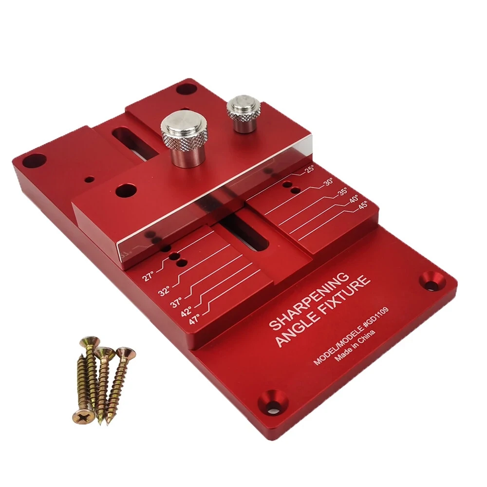 Wood Chisel Angle Measuring Tool Holder with Sharpening System Guide