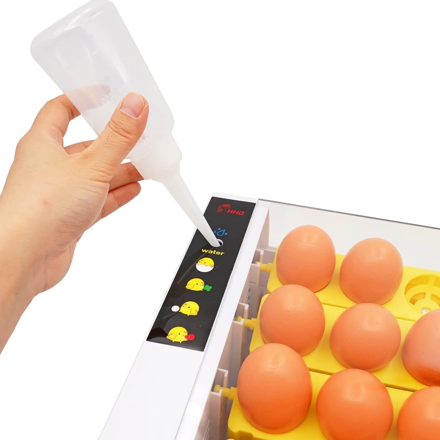 24-Egg Incubator with Automatic Digital Temperature Control - Reliable Egg Hatching Machine for Poultry Farming