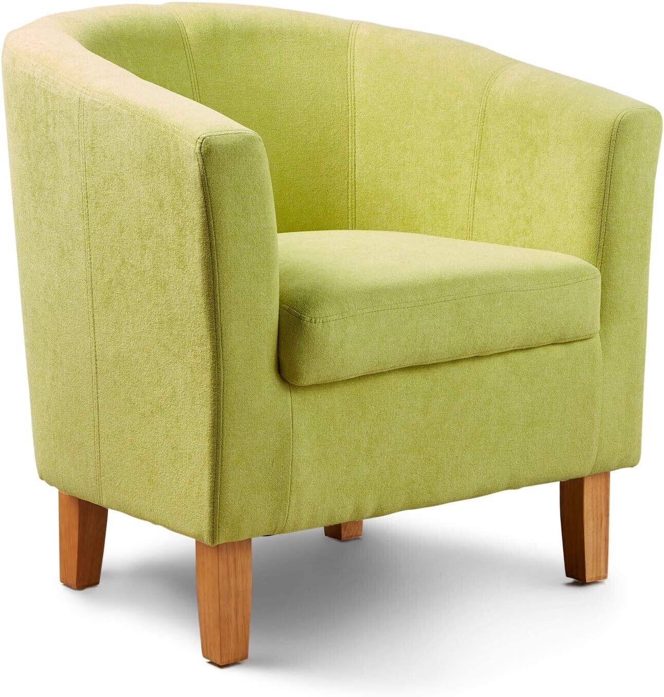 Modern Fabric Tub Chair with Polyester, Cylinder Checked and Condition, 73cm