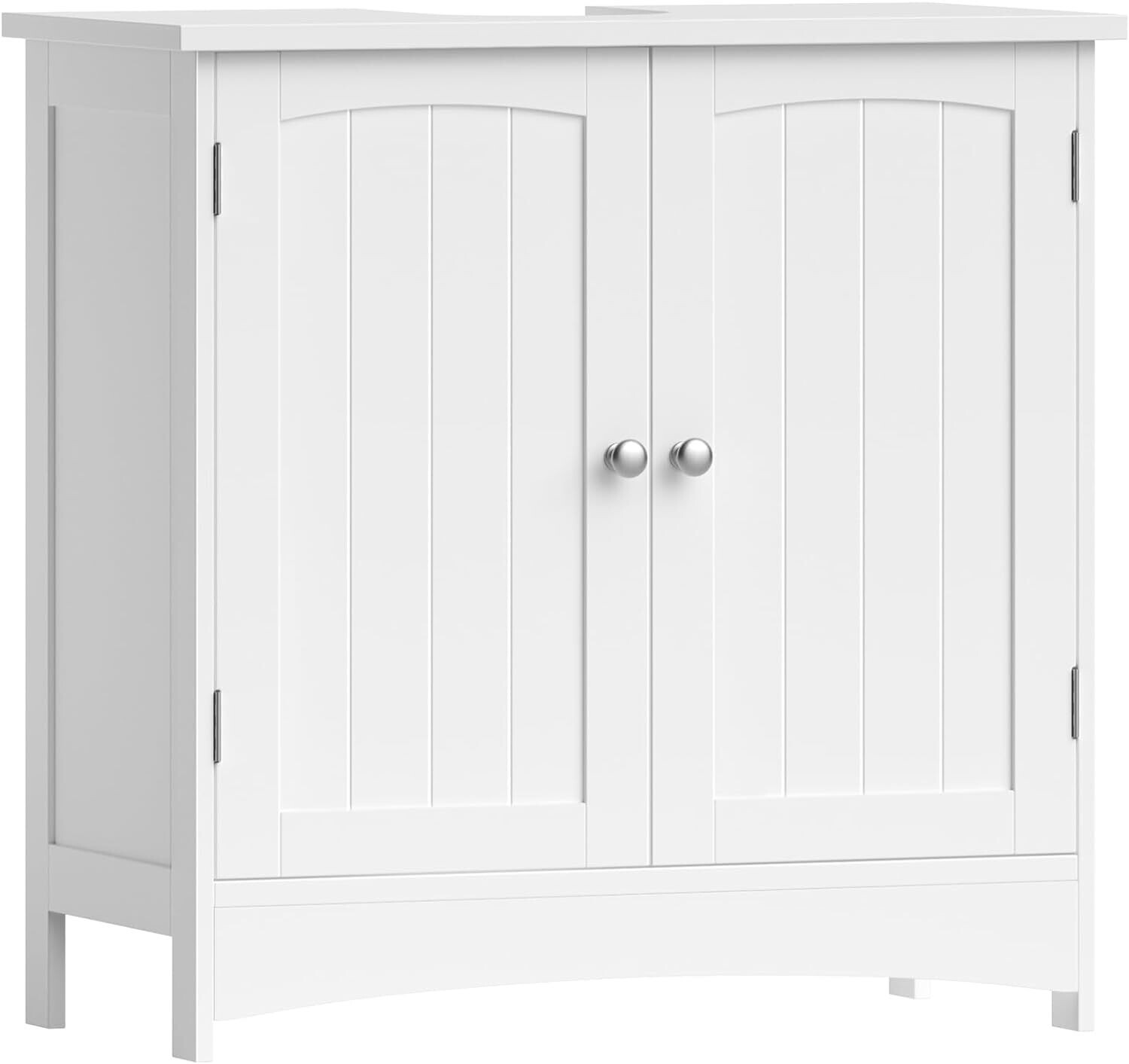 Under-Sink Cabinet with 2 Doors, Vanity Unit, Bathroom Cabinet, Adjustable Shelf, Lots of Storage Space, Freestanding, Country House Style