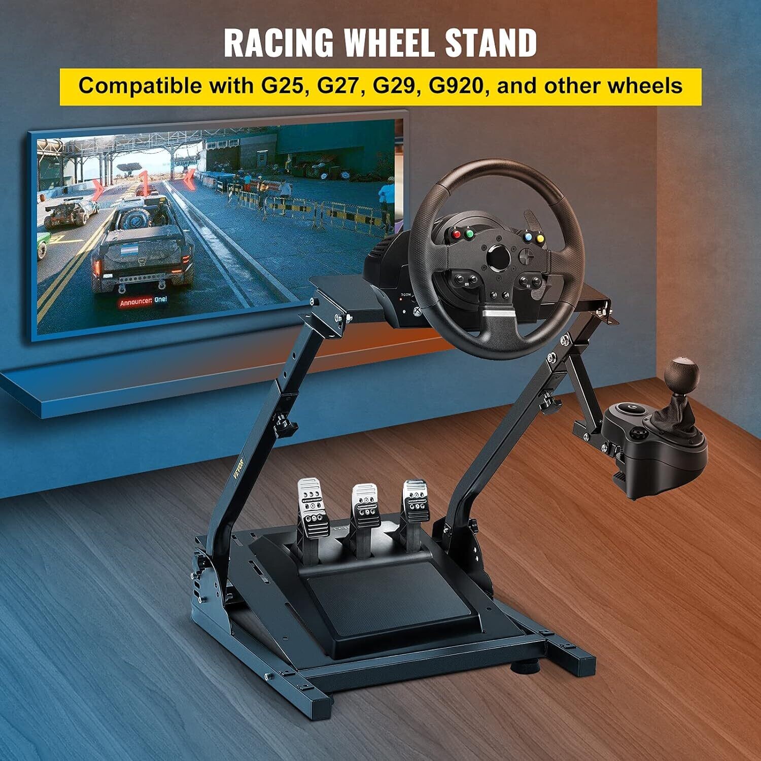 Steering Wheel Stand, Racing Wheel Stand,Logitech Wheel Stand for G29 - ART Racing Simulator Wheel Stand,Wheel Support and Pedal not Included