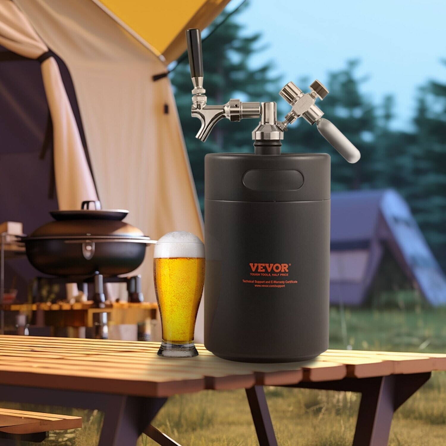 Stainless steel 5l Homebrew Growler Mini Keg for Making Wine