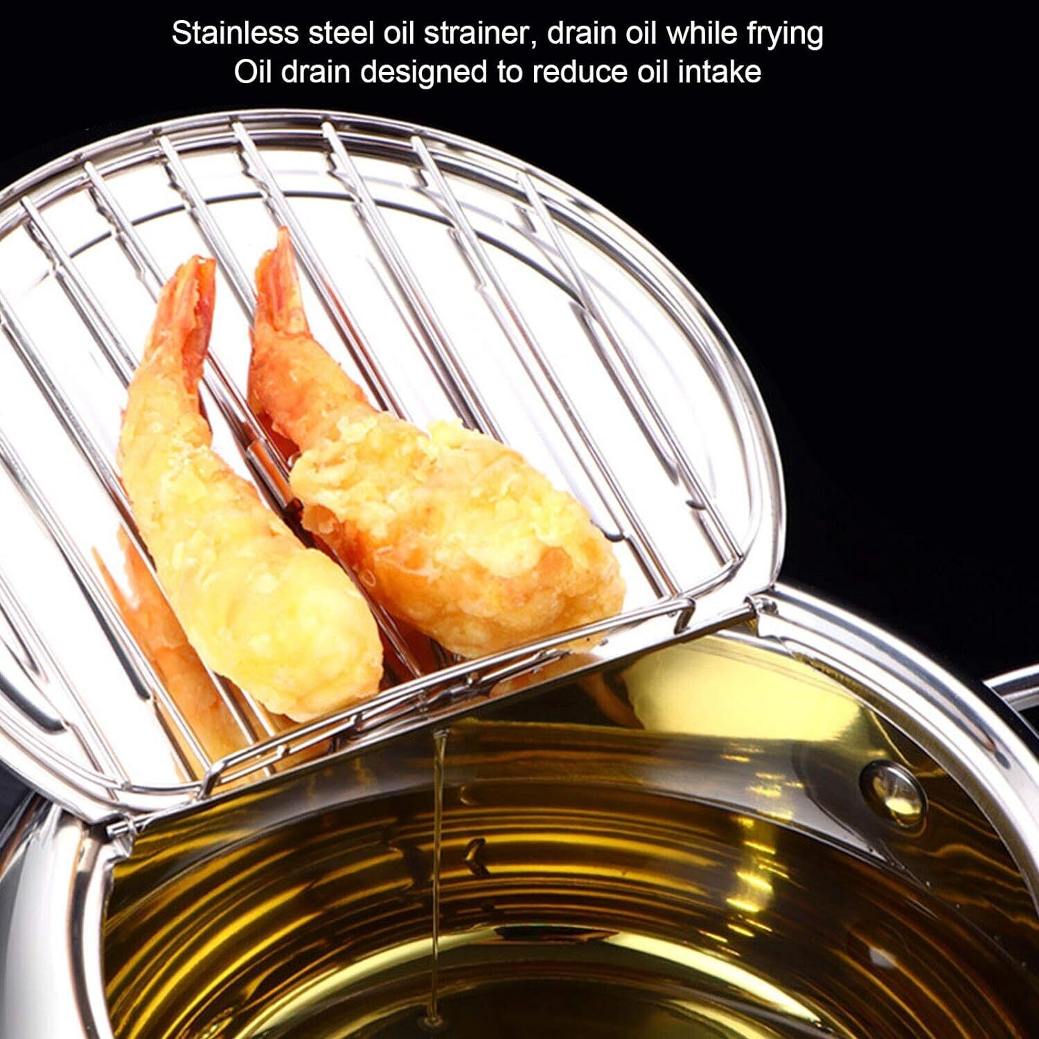 Stainless Steel Induction Cooker/Fryer With Adjustable Temperature