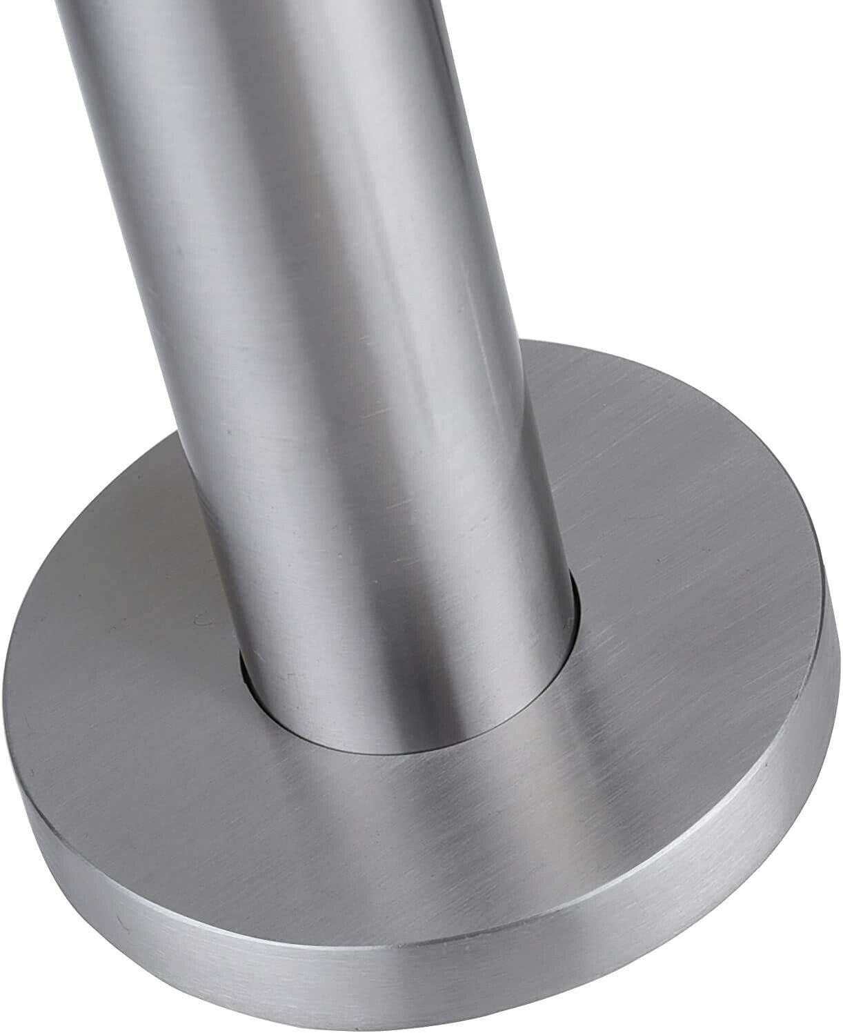 Stainless Steel Balustrade Posts with Glass Clamps and Rubbers, Railing Fence Pole Handrail Garden Fencing