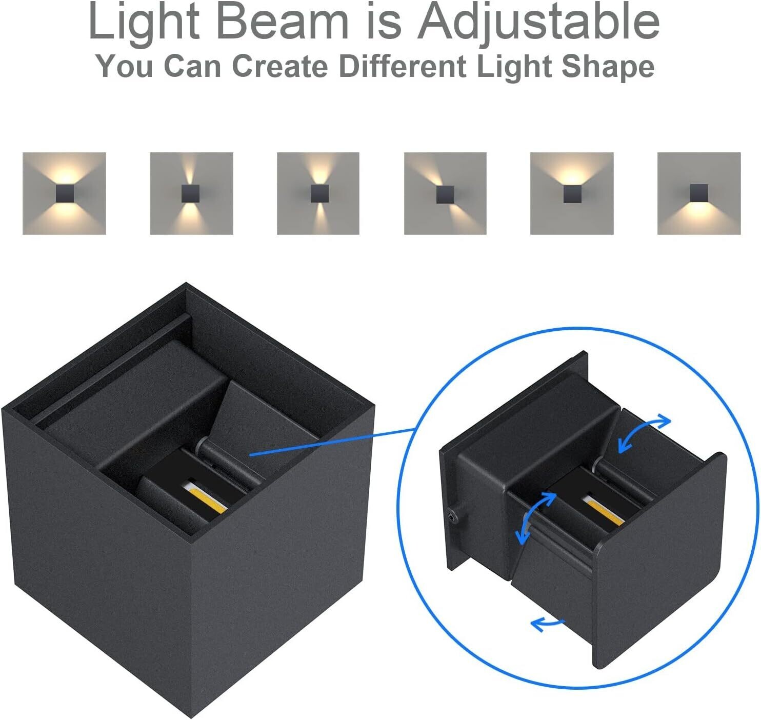 Square Shape Waterproof Aluminum Lamp