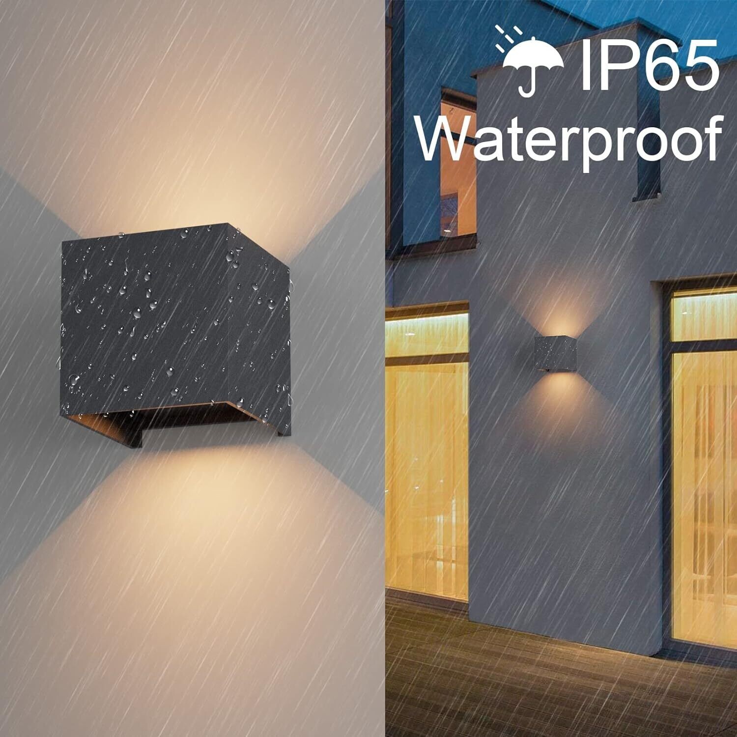 Square Shape Waterproof Aluminum Lamp