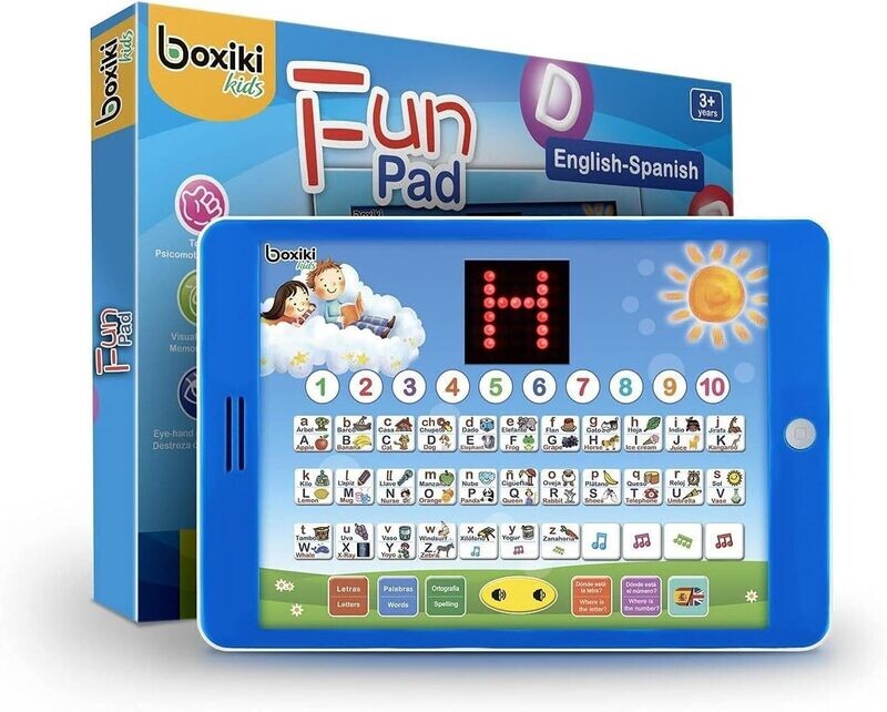 Spanish-English Tablet Bilingual Educational Toy with LCD Screen