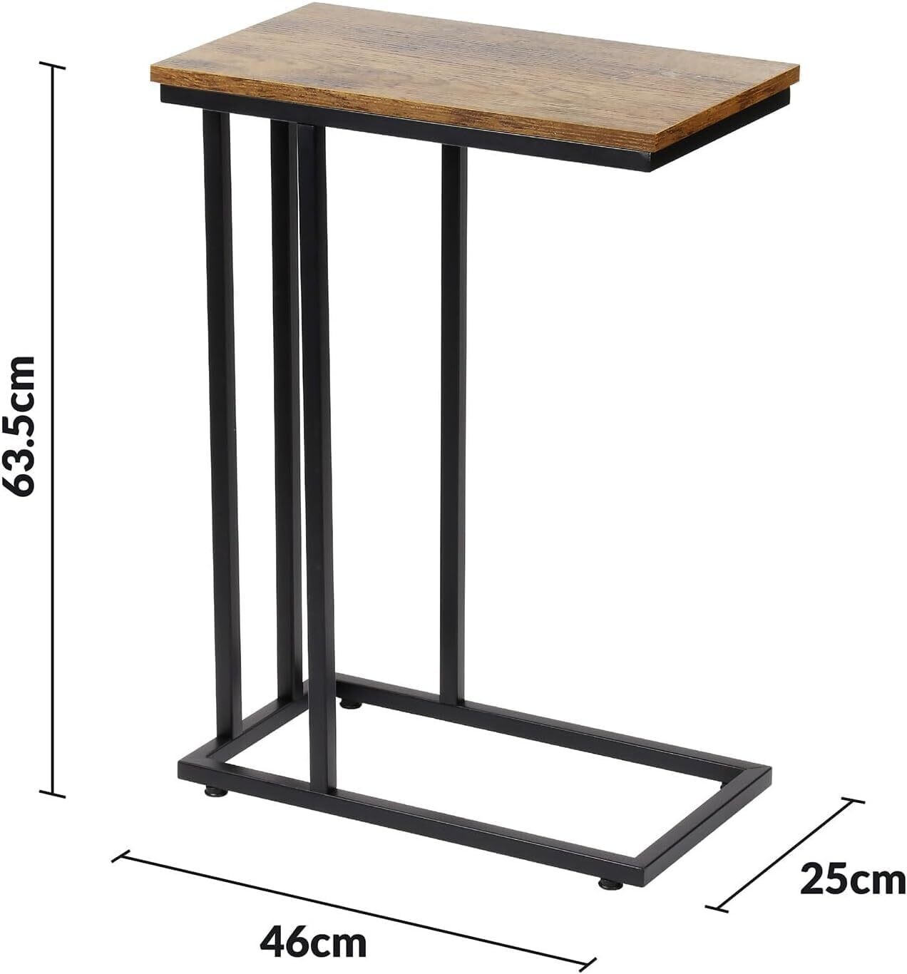 Small Coffee Table with Adjustable Feet