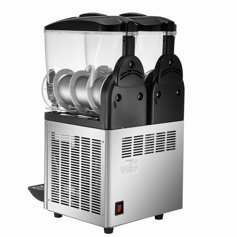 30 Litres Commercial Stainless Steel Slush Frozen Drink Machine,  Tank Margarita Machine, 1000W, Temperature Slush 25°F to 30°F Drink Maker, Perfect for Restaurants Cafes Bars