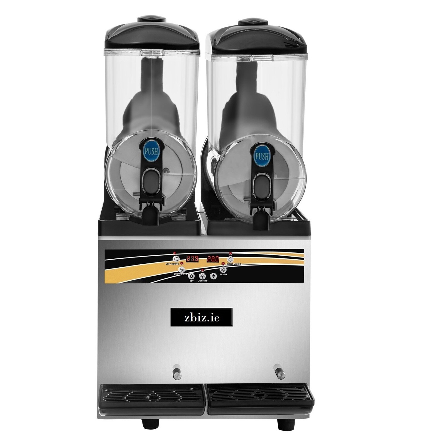 Business Slush Machine 2x15L – Dual Margarita Slush Maker, Commercial Frozen Drink Equipment for Bars, Restaurants &amp; Events