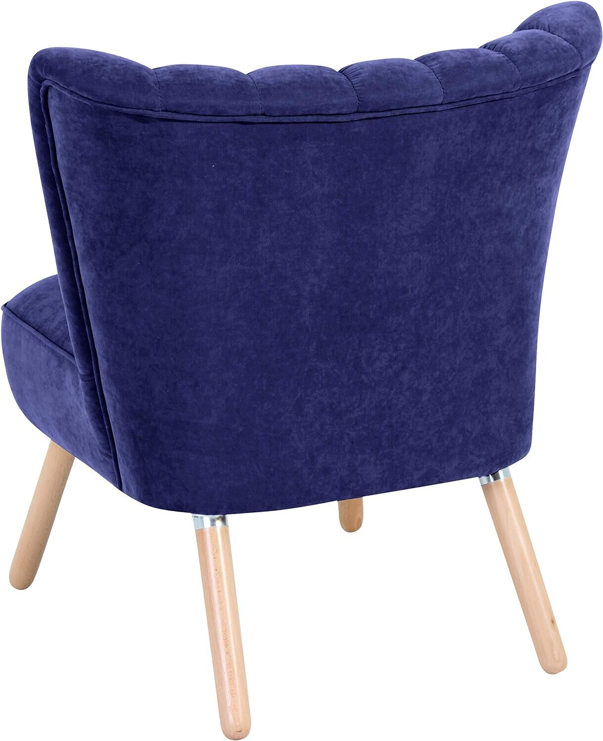 Single Modern Designed Crush Velvet Accent Chair