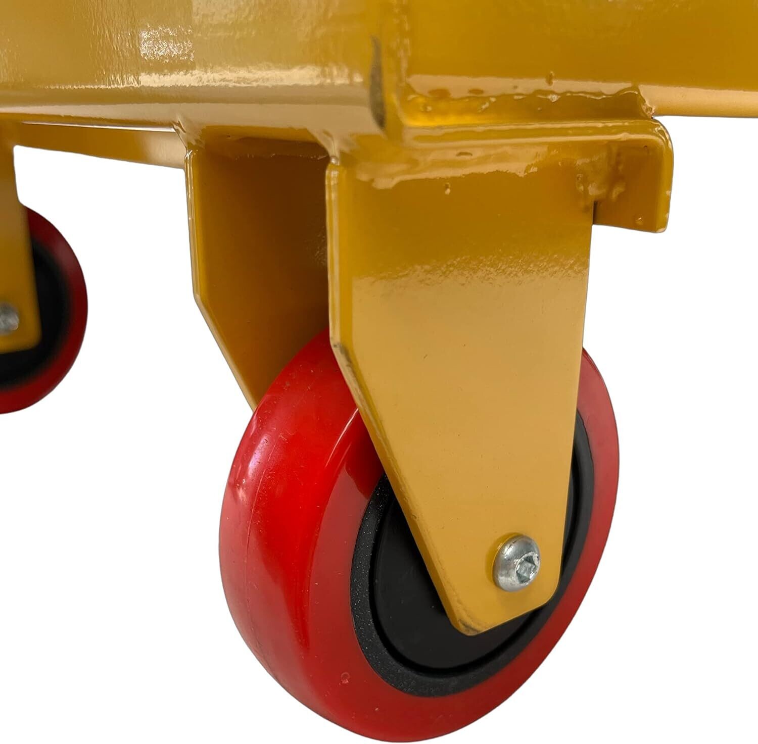 150 kg Load Hydraulic Scissor Lift Table Mobile Lift Trolley Platform Trolley Lifting Platform Trolley with 4 Polyamide Wheels