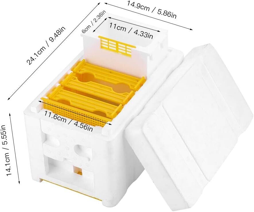 Bee Hive Box for Harvest and Pollination – Ideal Beekeeping Tool for Bee Mating and Copulation, Perfect for Beekeepers