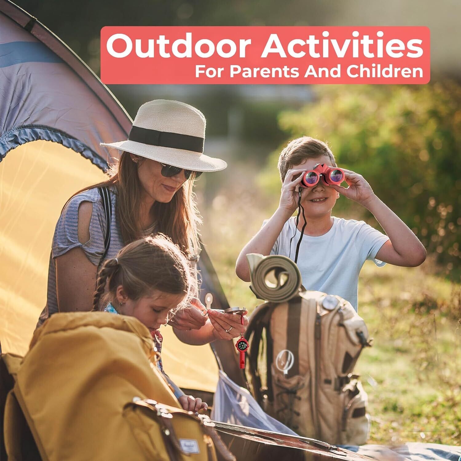Kids Binoculars (8x21) for Ages 3-12 – Ideal Outdoor Toy for Bird Watching, Hiking, and Travel