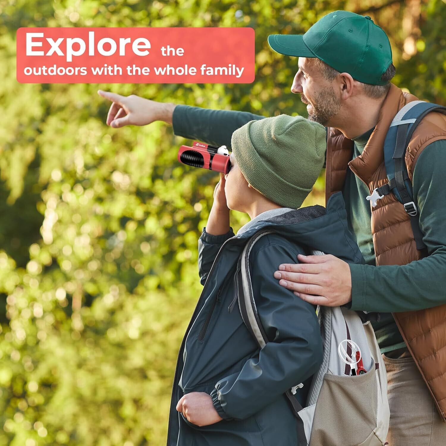 Kids Binoculars (8x21) for Ages 3-12 – Ideal Outdoor Toy for Bird Watching, Hiking, and Travel